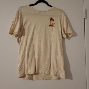 SHEIN Beige Palm Tree Graphic Tee